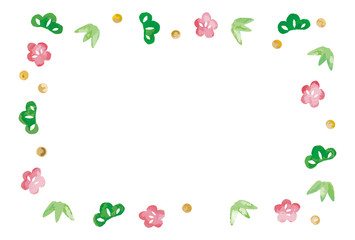 松竹梅のフレーム