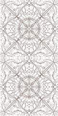 seamless pattern with floral ornament