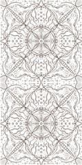 seamless pattern with floral ornament