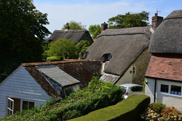 Fototapeta na wymiar Thatched Cottage on the Isle of Wight.