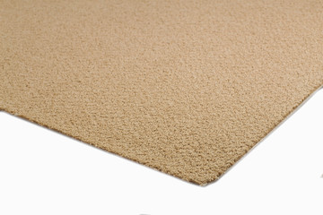 Brown carpet background. Gray carpet with texture on the surface. Materials and items for interior design of rooms and houses