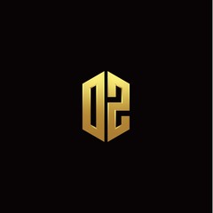 O Z modern monogram style initial logo template