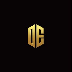 O E modern monogram style initial logo template