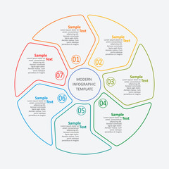Abstract 3D Paper Infographics. Business template .Vector illustration