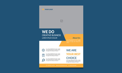 Creative business flyer template design