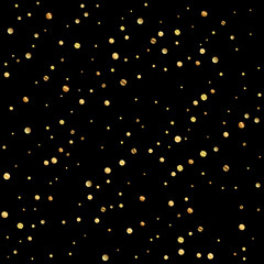 Sparse gold confetti luxury sparkling confetti. Sc
