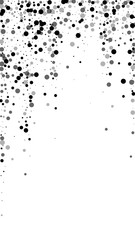 Scattered dense balck dots. Dark points dispersion