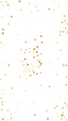 Gold stars random luxury sparkling confetti. Scatt