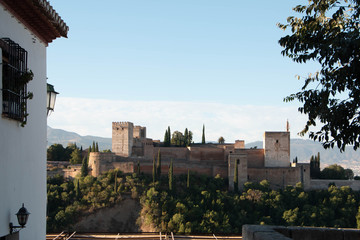 Vista de la Alhambra en Granada, Espa&ntilde;a