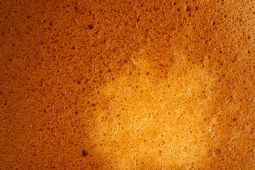 Texture d'une mousse de café espresso