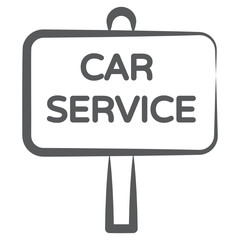 
Car service board vector design, roadboard concept 
