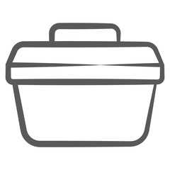 
Design of toolkit icon, doodle line vector style 
