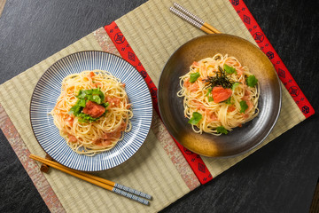 たらこパスタ spaghetti with salted cod roe sauce