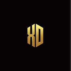 X O modern monogram style initial logo template