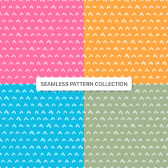 Seamless pattern with arrow shapes, vector illustration