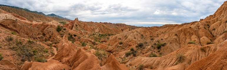 Panorama Fairytale Canyon Kyrgyzstan