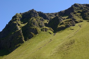 Rocks, Mountaints and Waterfalls in Iceland.