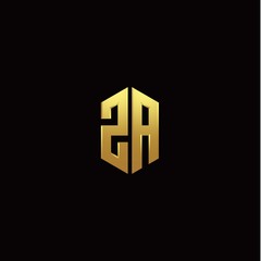Z A modern monogram style initial logo template