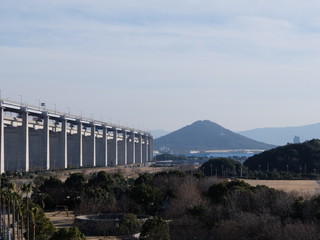 讃岐富士と線路