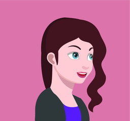 Flat avatar icon vector (community sites , phone avatar, console avatar)