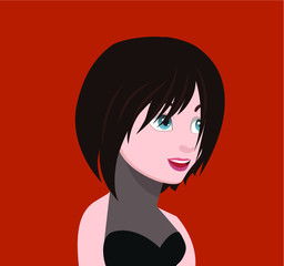 Flat avatar icon vector (community sites , phone avatar, console avatar)