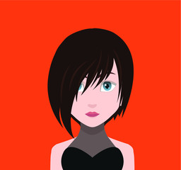 Flat avatar icon vector (community sites , phone avatar, console avatar)