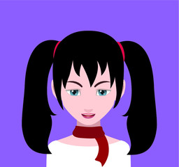 Flat avatar icon vector (community sites , phone avatar, console avatar)