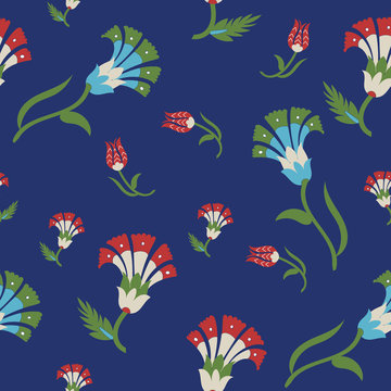 Floral seamless pattern design. Vector illustration. © Айгуль Елкундиева