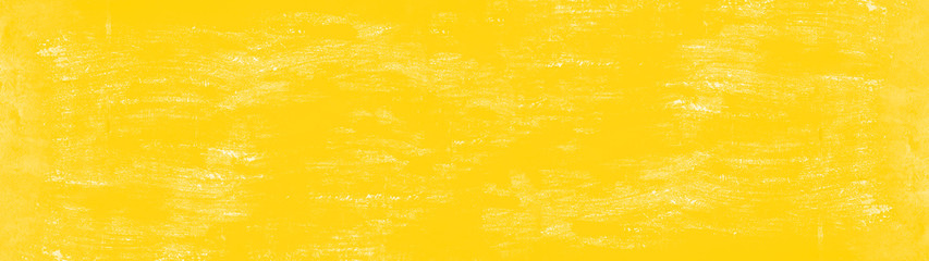 Abstract yellow painted colored spotted scratched paper texture background banner panorama