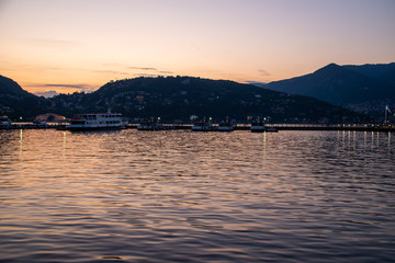 Fototapeta premium Superb view of the lake of Como, Italy,