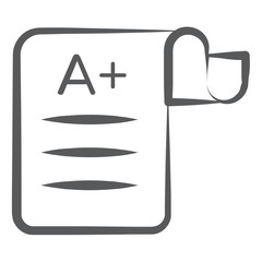 
Doodle style of grade sheet, result report sheet
