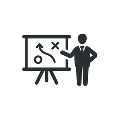 Business plan presentation icon