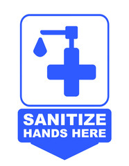 please use hand sanitizer sign	