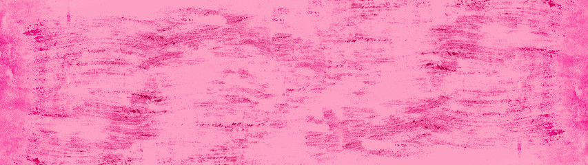 Abstract pastel pink painted colored spotted scratched paper texture background banner panorama
