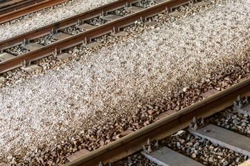 railroad tracks . background or texture