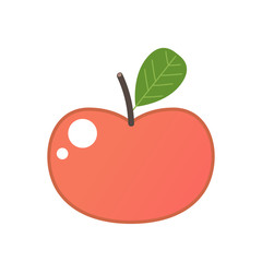 Peach vector. Peach heart vector. Peach on white background. Peach logo design.