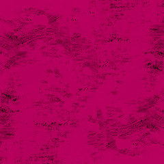 Abstract dark magenta pink painted colored spotted scratched paper texture background square