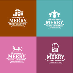 Merry Christmas Calligraphic card