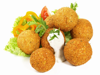 Falafel Snack - Fast Food on white Background - Isolated