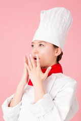 驚くパティシエ