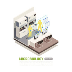 Microbiology Isometric Illustration
