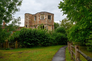 Otford Palace (or the Archbishop's Palace) in Otford, Kent, UK. This is the North-West Tower, the...