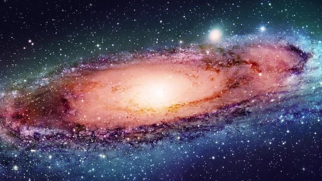 Nebula clouds and black holes in deep space