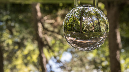 See the world through a lensball (glass ball) in Sweden