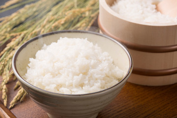 白米と稲穂