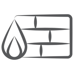 Firewall icon in doodle line editable design.