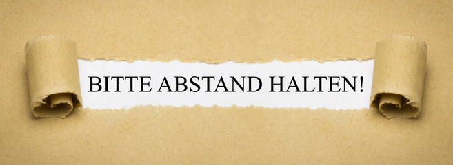 Bitte Abstand halten!
