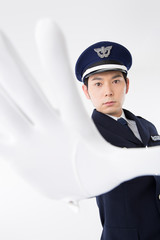 警備するガードマン