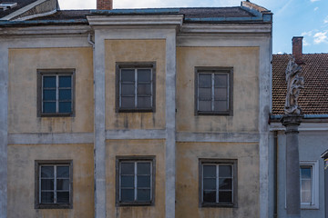 Alte Hausfassade in Ottenstein an der Donau