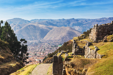 ruins of ancient Inca stronghold - 372682567